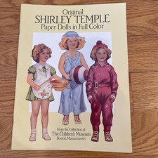 SHIRLEY TEMPLE PAPER DOLLS FULL COLOR Vintage 1988 Paper Doll Book UNCUT HTF