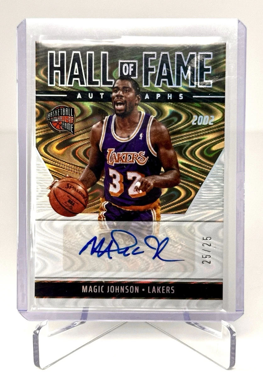Panini Magic Johnson Basketball Autographed Sports Trading Cards
