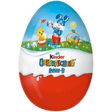 Kinder Überraschung Ostern Riesen-Ei Jungen Blau Ei 220g Schoko (54,50 EUR/KG)