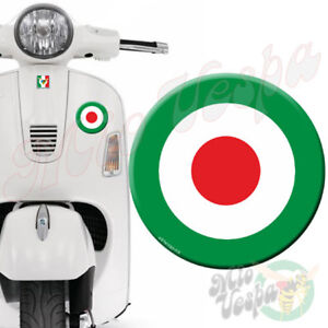 Round Green Target 3D Decal sticker  for Vespa  GTS GTV GT 