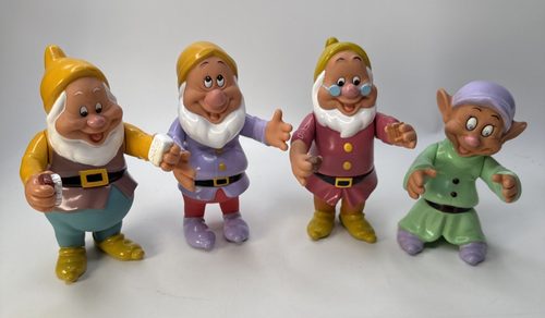 Vintage Disney Snow Whites Seven Dwarfs set of 4 - Picture 2 of 14