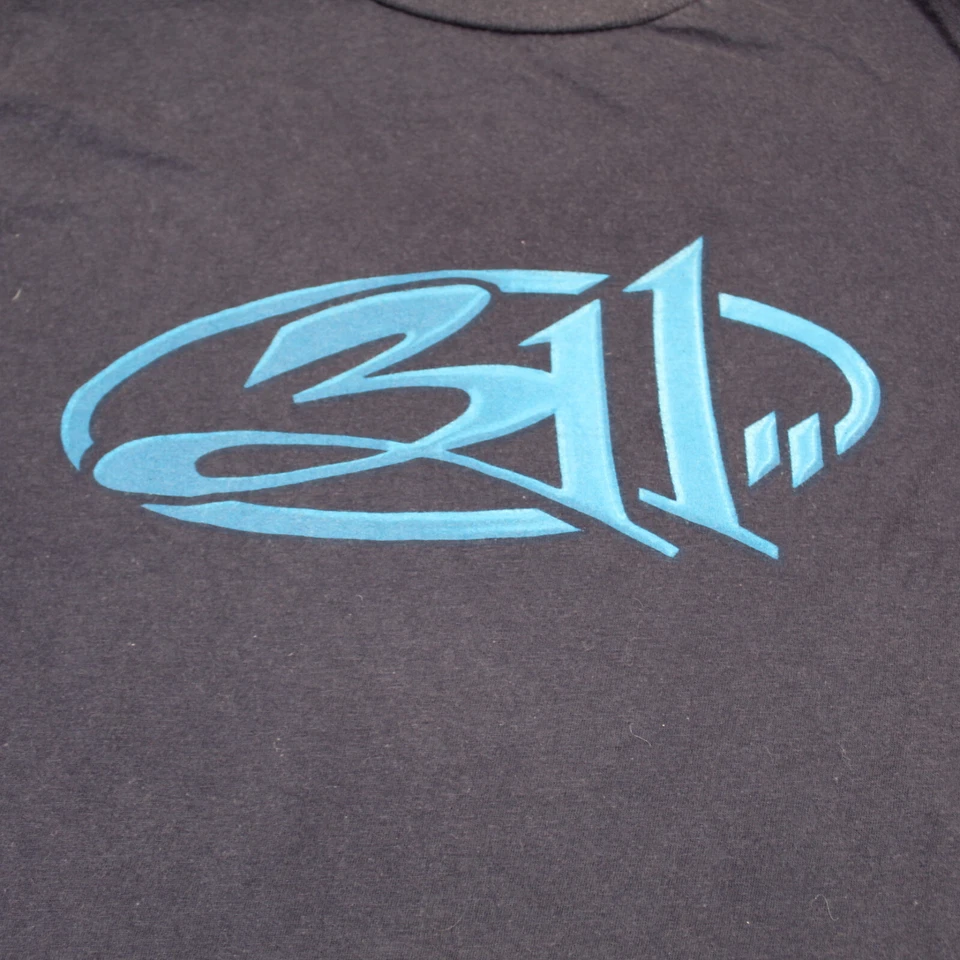 Camisa De Colección 311 Para Hombres Mediana Azul Tres Once Bandas Camiseta De Colección Y2K Rock Tour Foto 2 de 4
