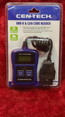 Cen-Tech OBD II & CAN Code Reader: Read & Clear Diagnostic Trouble Codes #64981