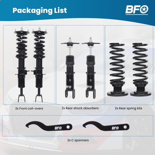 Coilover Lowering Kit for Nissan 350Z Z33 Roadster Convertible 2003-2007 2008 - Picture 4 of 12