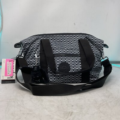 Kipling Art Mini Printed Shoulder Bag Blackish Tile with Gorilla keychain