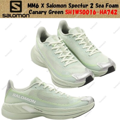MM6 X Salomon Spectur 2 Sea Foam Canary Green SH1WS0016-HA742 Men's Size