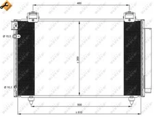 NRF 35592 Condenser, Air Conditioning for Toyota