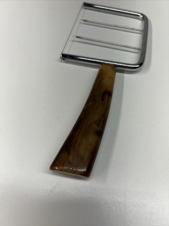 Vintage Cheese Slicer Wire Cutter Brown Marbled Bakelite Handle eBay