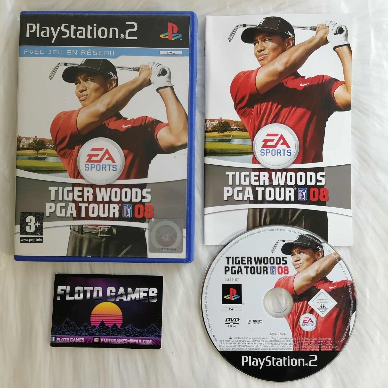 Jeu Tiger Woods PGA Tour 08 pour PS2 Complet CIB PAL FR - Floto Games