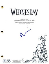 Fred Armisen Signed Autograph Wednesday Pilot Script Screenplay - Uncle Fester