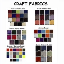 Craft Fabric Hobby Upholstery Materials Random Colours 10cm x 10cm -Pack of 10