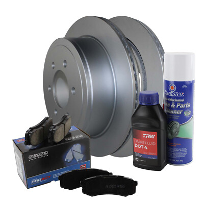Rear Brake Kit 348mm Rotors Akebono Ceramic Pads For F-150 Mark LT Base Payload