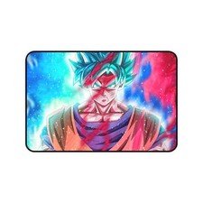 Anime Desk Mat for Gamers, Vibrant Gaming Mouse Pad, Goku Decor, Office Desk