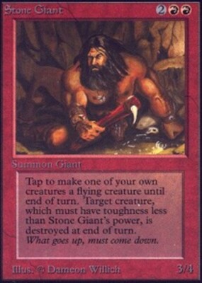 MTG Stone Giant, Moderate Play, English Beta