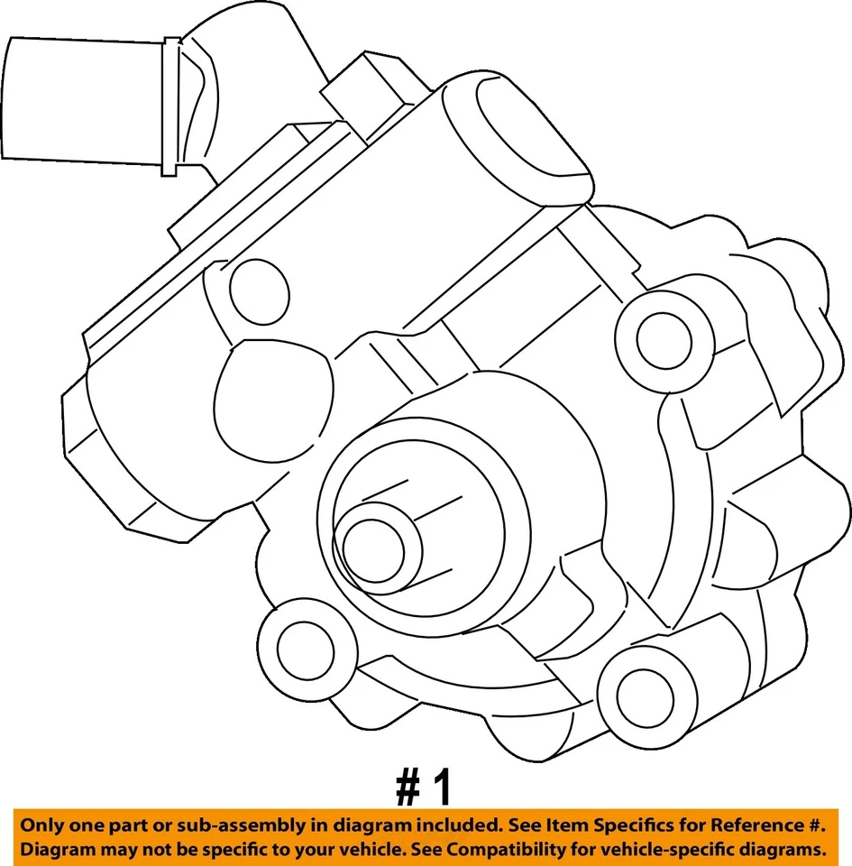 Used Power Steering Pump fits: 2010 Jeep Wrangler 3.8 Grade A - Image 4 of 4