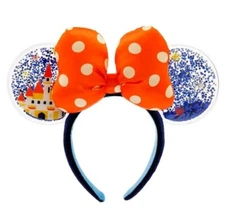 NEW Disney Parks Minnie Mouse DATED 2023 Confetti Castle Fireworks Ears Headband