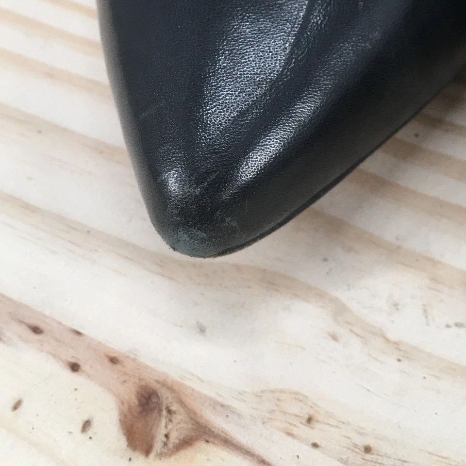 Via Spiga Botas Mujer 7 M Madeline Botín Negro Punta Punta Gatito Tacones Foto 4 de 4