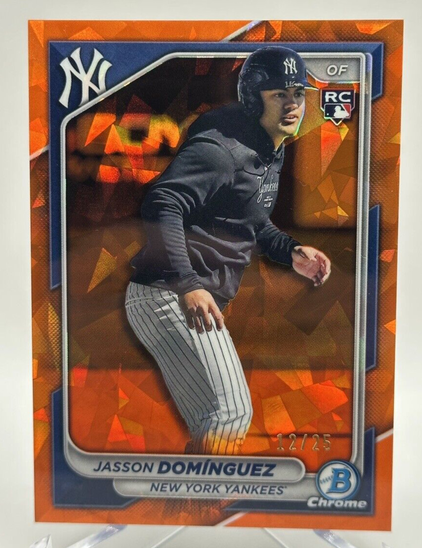 2024 Bowman Chrome Sapphire Jasson Dominguez Image Variation Orange 12/25 #94