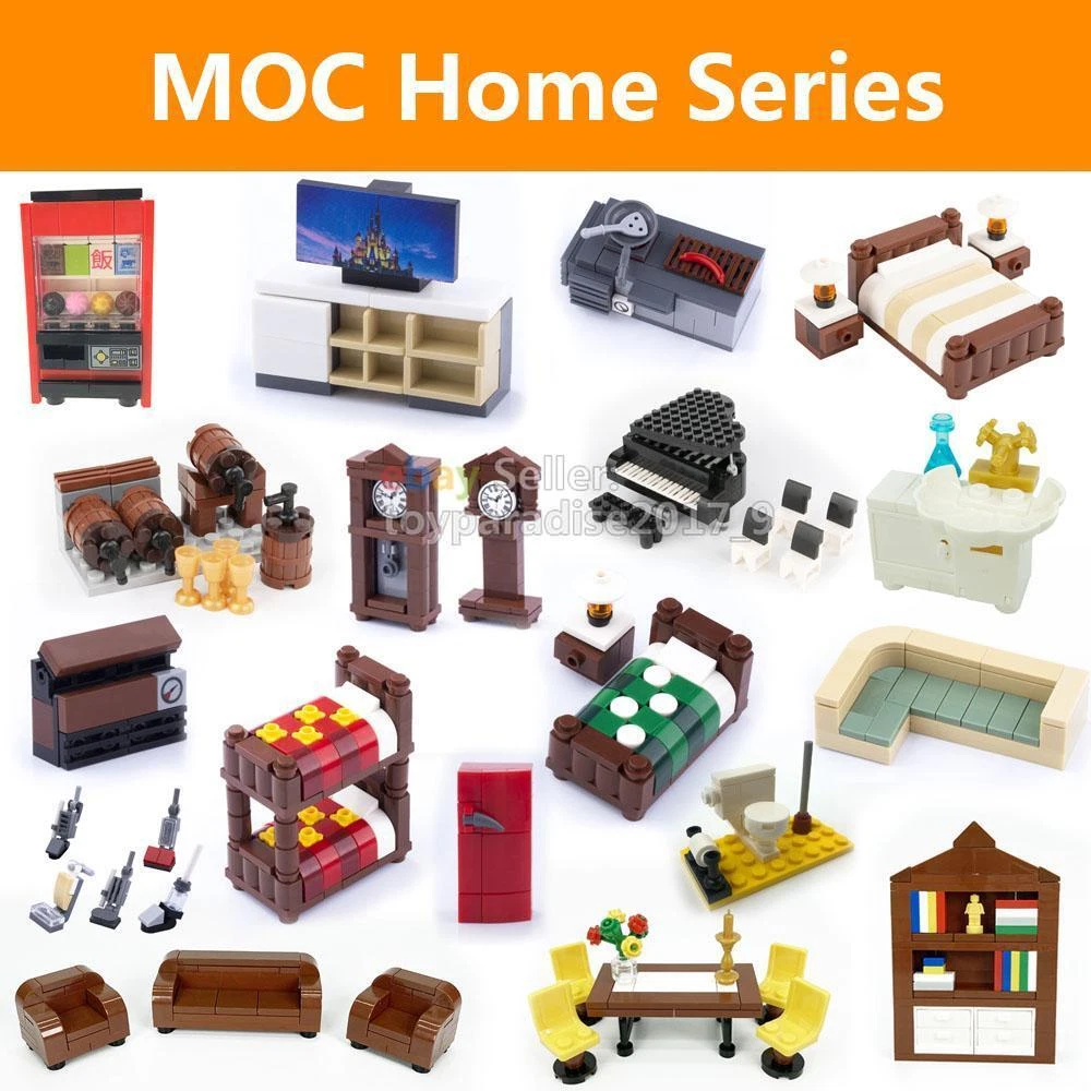 Moc Retro Coffee Machine City Mini Bricks Model Kids Toys