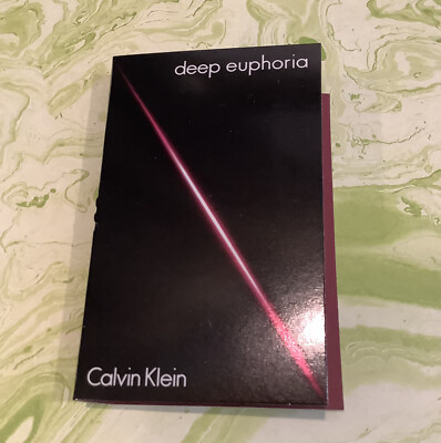 Calvin Klein ''DEEP EUPHORIA'' for Women Spray Vial Sample 0.04 oz/1.2 ml EDP New!
