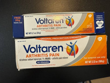 2 Pc Arthritis Pain Reliever Topical Gel  Travel Size P2 EXP 10/2025 