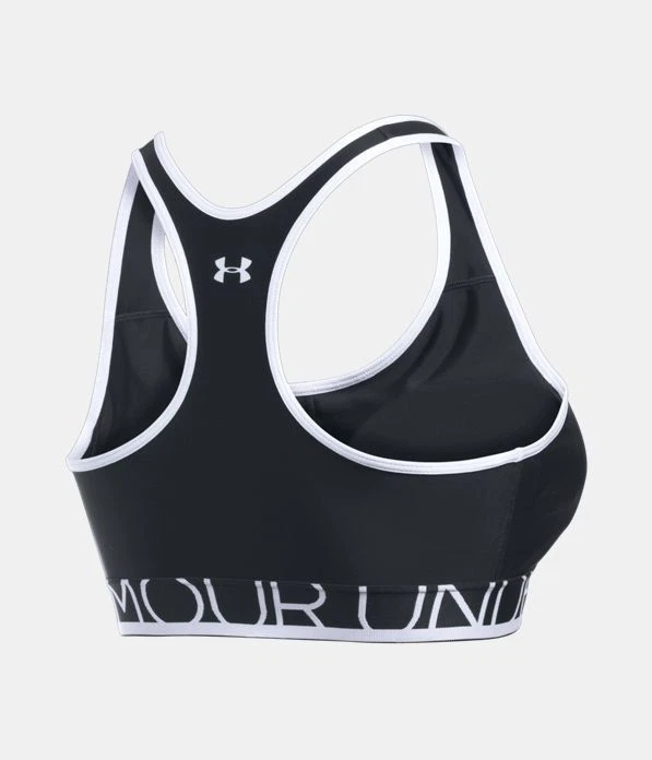 Under Armour Black / White Medium-Impact Sports Bra (1250132) Size XS - NWT - Image 3 of 4