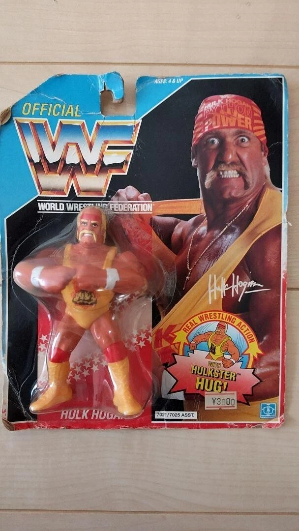 Vintage Hulk Hogan Summer Slam Card Wresting Figure WWF Hasbro