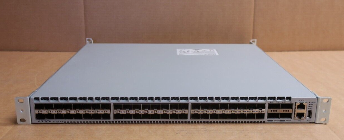 Arista DCS-7150S-64-CL-R 48x10GbE SFP+ + 4x QSFP+ Switch W/ High