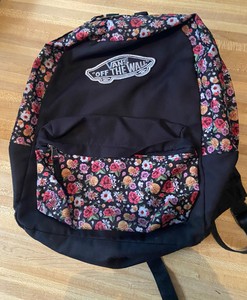 vans backpack roses