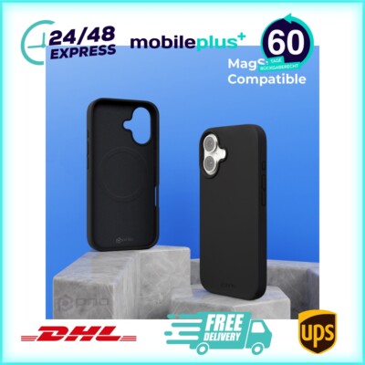 prio Liquid Silicone Case MAG für iPhone 16 (6,1 Zoll) schwarz