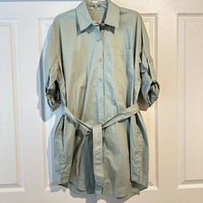 Zara $119 SRPLS Surplus Belted Shirt Mini Dress Small SHRT DRSS 10 2822/045