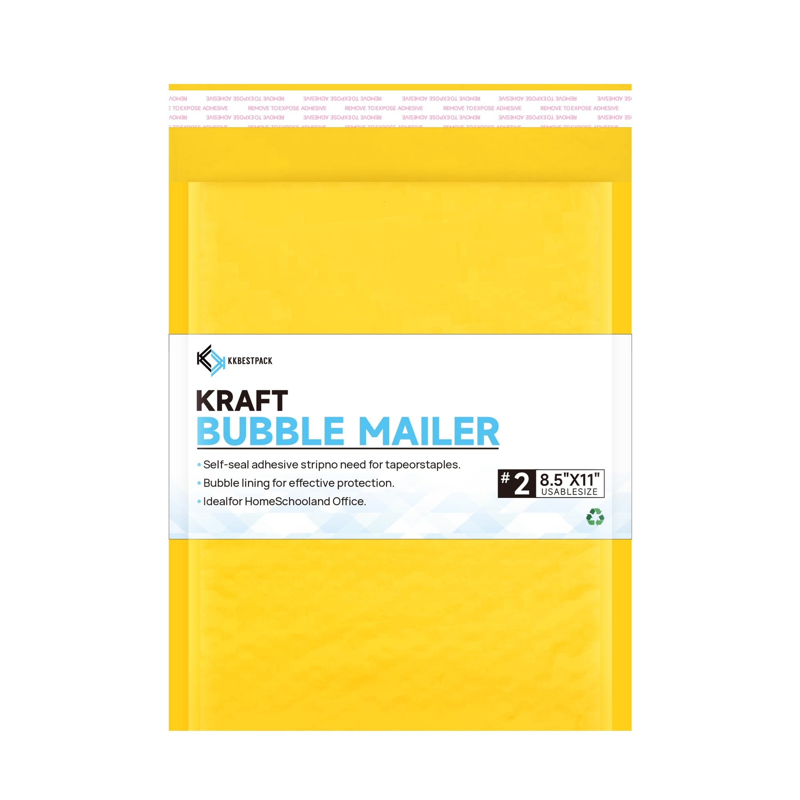 Kraft Bubble Mailers #2 - 8.5 Inch Self-Seal Padded Envelopes, Pack of 100
