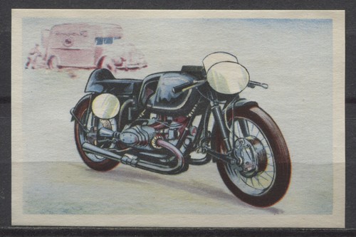 BMW Racer Motor Vintage 1950s Dutch Trading Card No.2-77