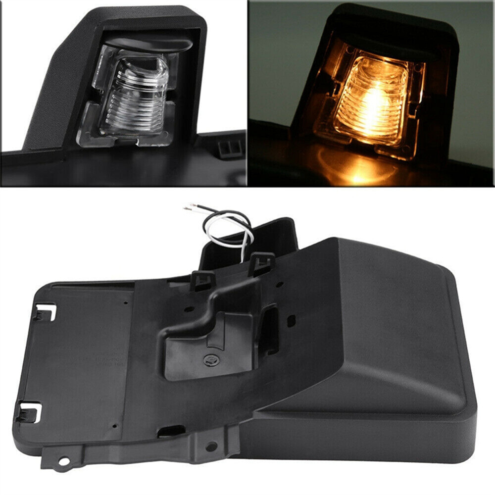 License Plate Holder With Light For Jeep Wrangler JK 2007-2018 – OE# 68064720AA Replacement Bracket – Black Plastic