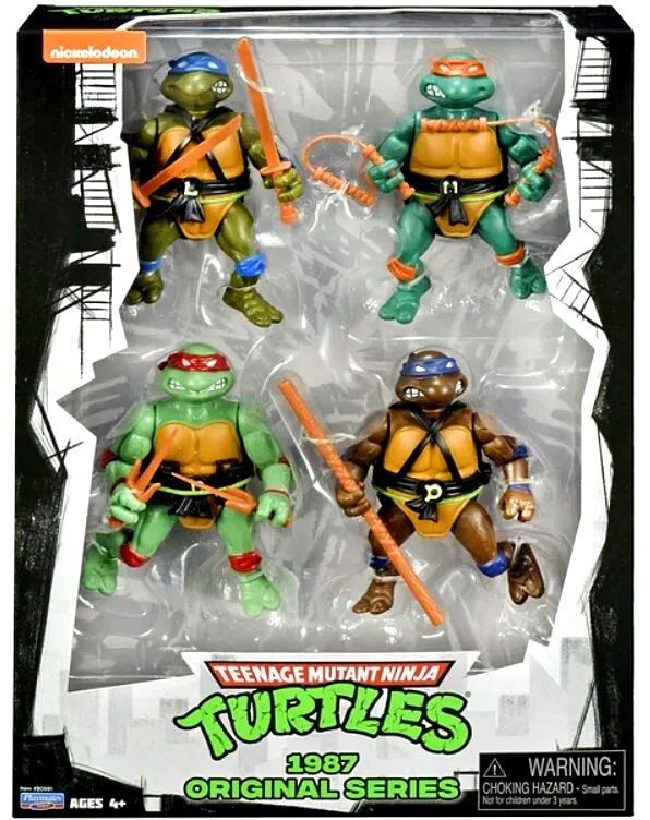Set de 6 figurines tortues ninja 12 cm