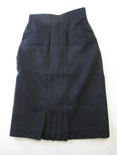 Vintage LA Vogue Wool skirt Pencil cute Dark Academia 26" waist