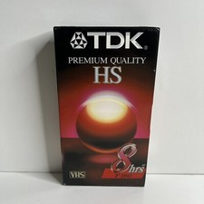 TDK Premium Quality HS T-160 8hrs Blank VHS Tape T-160HSBH New Sealed 