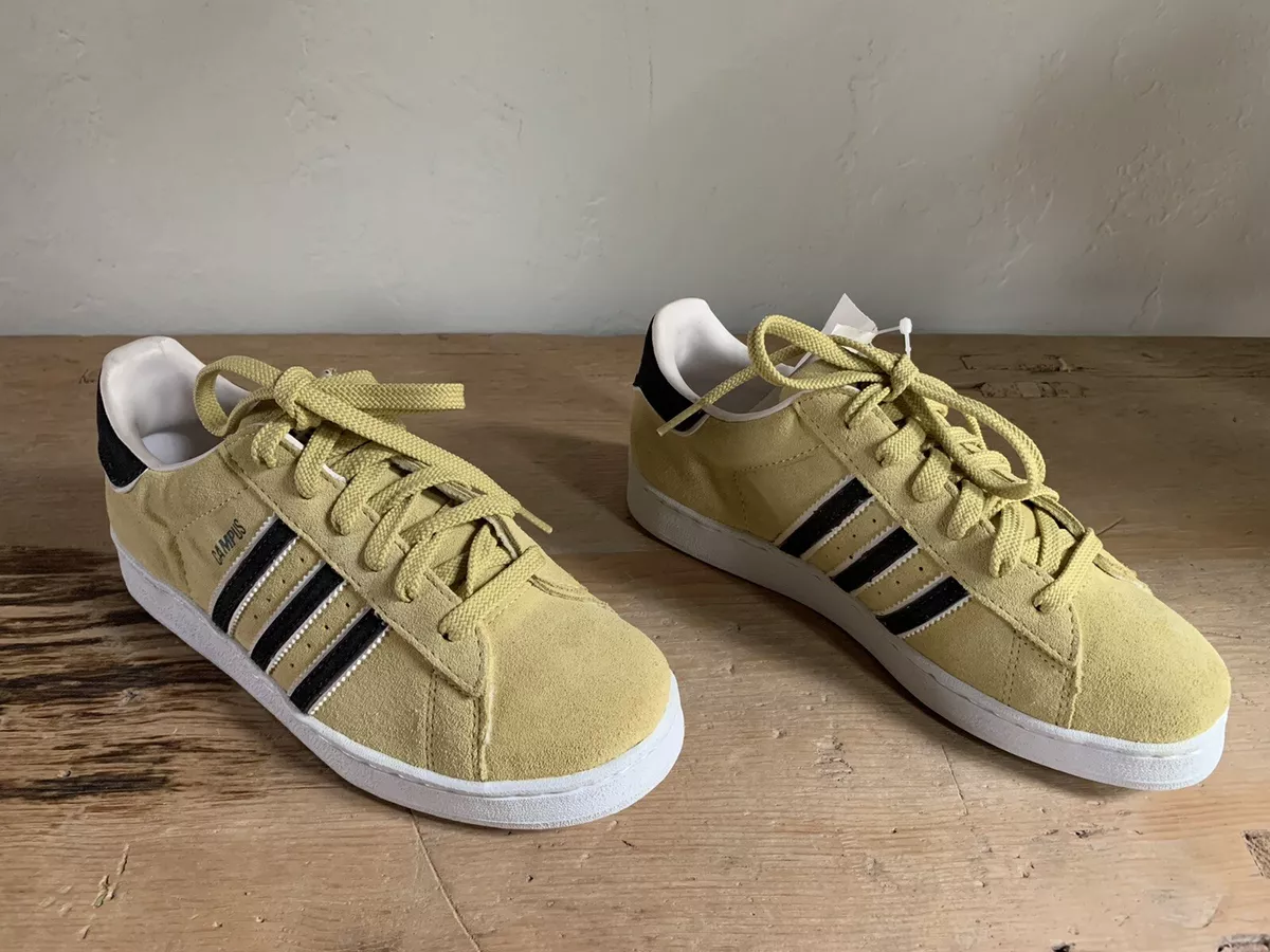 Yellow adidas deals campus shoes