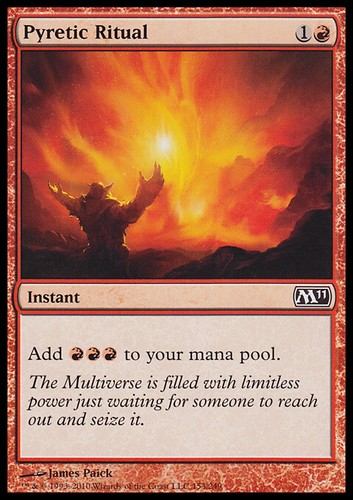 MTG PYRETIC RITUAL FOIL ITALIAN EXC - RITUALE FEBBRILE - M11 - MAGIC - 第 1/1 張圖片