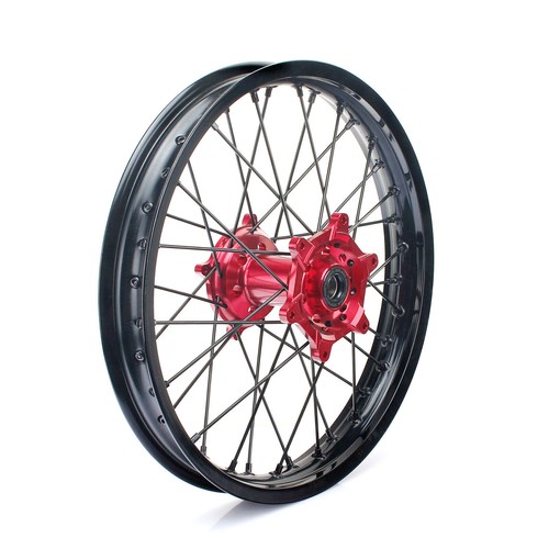 21"+19" CNC Ruote Cerchi Dischi Pastiglie per Honda CRF450R 02-12 CRF250R 04-13 - Foto 4 di 11