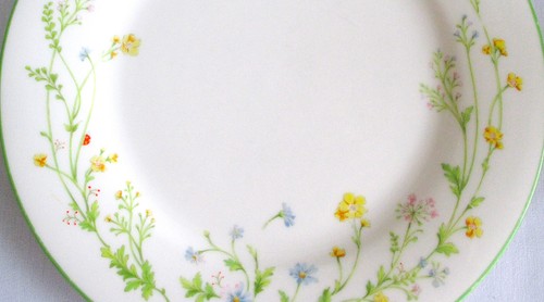 "Dos platos de postre Noritake Ivory China Reverie verde 7"" 7191" - Imagen 3 de 7