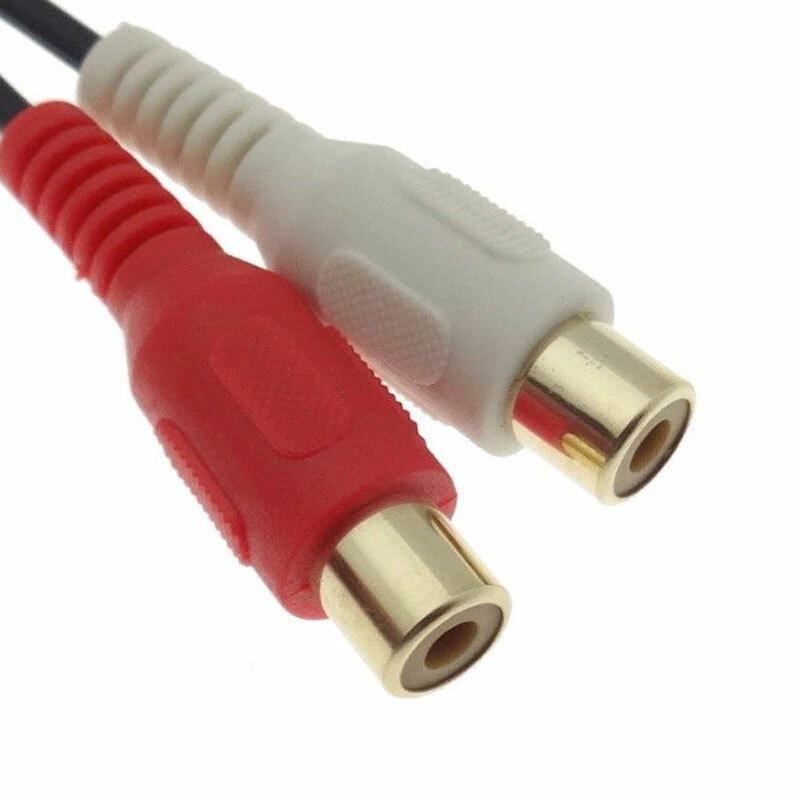 Cavo Audio Da 8 Pin Din A 2 RCA Maschio/Femmina - Adattatore HiFi 1,5m - Antigroviglio - 2
