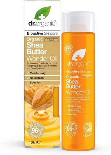 Dr. Organic Shea Butter Wonder Oil 150ml - 第 1/3 張圖片