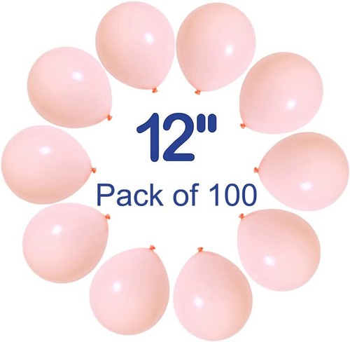 100 AZOWA 12 Inch Macaron Champion Orange Balloon small latex wedding shower - Picture 4 of 9