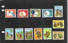 PAPUA NEW GUINEA 1971. 3 SETS.  MINT TO VERY FINE USED. AS PER SCAN.