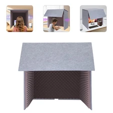 Desktop Soundproof Cover, Isolation Booth, Vocal Sound Absorbing Shield