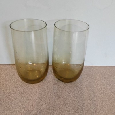 Anchor Hocking MCM Roly Poly Tumbler, Yellow, set of 2