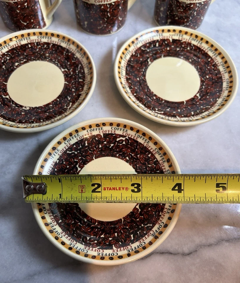 Set Of Three Coffee Bean Espresso Cups - Image 2 of 4