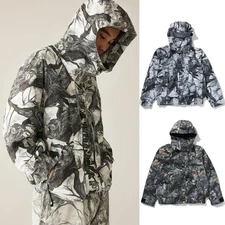A BATHING APE Men's TREE EDGE CAMO HOODED SNOWBOARD JACKET 1L80140301 b