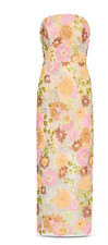 NWT Milly Women's Kait Blossom Sequined Strapless Dress Size 8 - OP 695